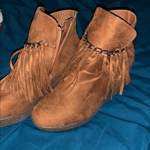 Women’s Cherry Fringe Booties